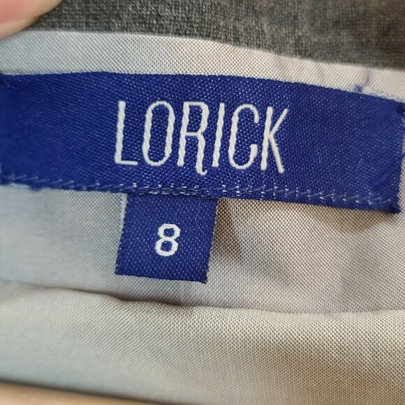 Lorick Women Dress Size 8 Gray Wool Sheath Sleeveless Pockets Casual Work Office - Picture 6 of 12